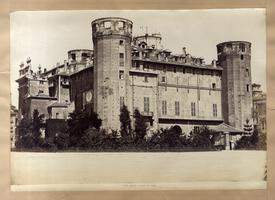 TORINO - PALAZZO MADAMA ala antica senza la copertura delle torri. 