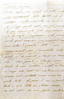 <strong>Lettera autografa firmata a &quot;Signora Marchesa&quot;</strong>