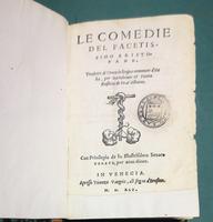 <strong>Le Comedie del facetissimo Aristofane, </strong>tradutte di Greco in lingua commune d' Italia, per Bartolomio e Pietro Rositini de Prat'Alboino. 