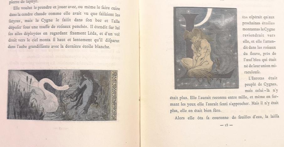 <strong>Leda ou La Louange des Bienheureuses Tenebres. Avex dix dessins en couleurs par Paul-Albert Laurens.</strong>